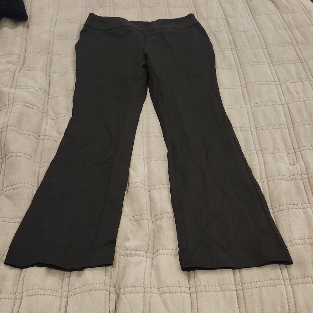 INC International Concepts Black Boot Cut Pants Size 8